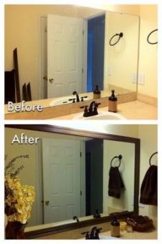 
                    
                        The Homestead Survival | Easy Upgrade of a Bathroom Mirror By Adding A Wood Frame | DIY Project - Home Remodeling - thehomesteadsurvi...
                    
                