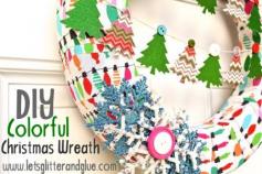 
                    
                        DIY Colorful Christmas Wreath #DIY #Christmas #Christmaslights #Christmastree #color #wreath #garland #snowflake #button #craft www.letsglitteran...
                    
                