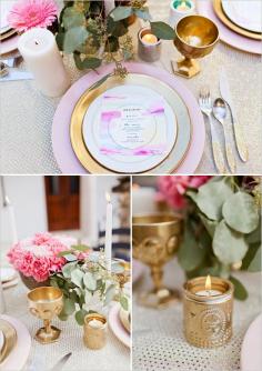 
                    
                        gold and pink wedding ideas | watercolor wedding details | glam gold wedding | #weddingchicks
                    
                