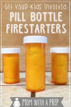 
                    
                        Mom with a PREP | Get Your Kids Involved! Make Pill Bottle Firestarters this weekend! Simple and quick way to teach your kids about PREParedness!  #edc #prepare4life #kids
                    
                