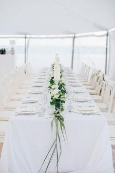 
                    
                        All white wedding table with garland: www.stylemepretty... | Photography: Caroline Fontenot - www.carolinefonte...
                    
                