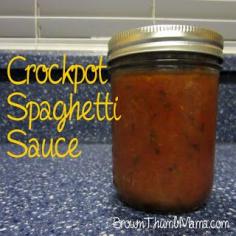 
                    
                        Crockpot Spaghetti Sauce: BrownThumbMama.com
                    
                