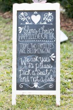 
                    
                        Rustic chalkboard wedding sign: www.stylemepretty... | Photography: Amalie Orrange - amalieorrangephot...
                    
                
