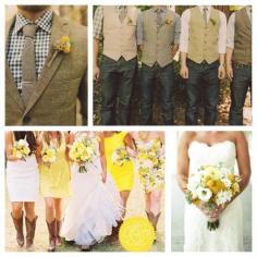 
                    
                        Yellow & Navy Country Wedding really cute .... But in peach :)
                    
                