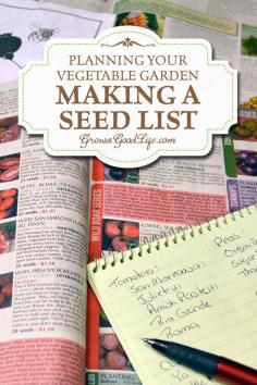 
                    
                        Winter is the perfect time to plan your vegetable garden. Once spring comes there is so much to do. It is helpful to have your seeds organized when it is time to plant them.  | Making a Seed List | Grow a Good Life
                    
                