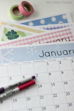 
                    
                        FREE 2015 Printable Calendar with custom headings for each month!
                    
                