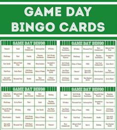
                    
                        Free printable football bingo cards, perfect idea for Super Bowl party games!
                    
                