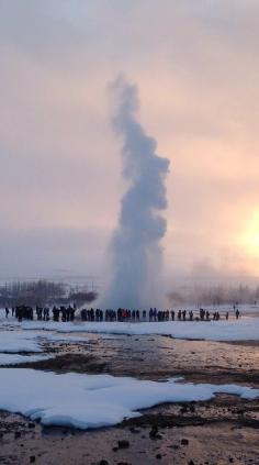 
                    
                        The amazing sight of Strokkur erupting at Geyser geothermal park in Iceland on the Golden Circle Tour courtesy of Time Tours #Iceland!
                    
                