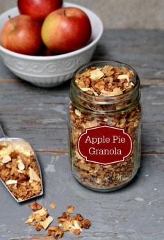 
                    
                        Apple Pie Granola is such a delicious, healthy breakfast or snack recipe. You won't be able to stop eating it!
                    
                