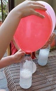 
                    
                        Interesting Do It Yourself Life Hacks Anyone Can Do 1 No helium necessary to fill balloons for get-togethers…..just vinegar and baking soda! i need to keep in mind this!
                    
                