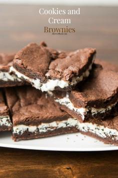 
                    
                        Obsessing over these cookies and cream brownies ohsweetbasil.com
                    
                