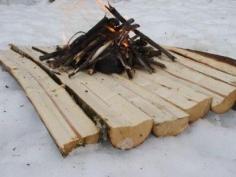 
                    
                        The Homestead Survival | How to Build a Campfire On Snow | Homesteading + Camping + snow = thehomesteadsurvi...
                    
                