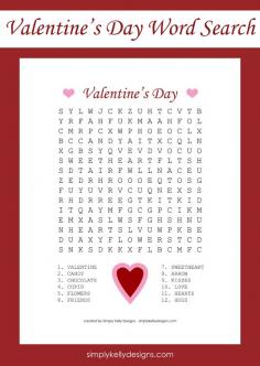 
                    
                        Free Valentine's Day Word Search by Simply Kelly Designs #ValentinesDay #wordsearch #printable #free
                    
                