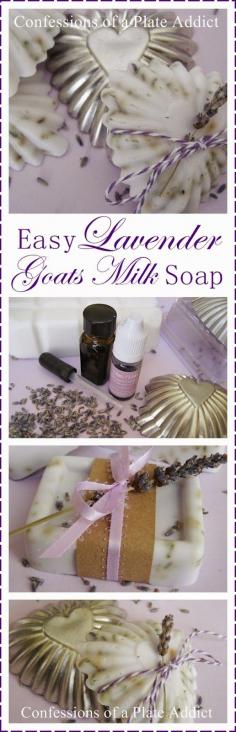 
                    
                        CONFESSIONS OF A PLATE ADDICT Easy Lavender Goats Milk Soap
                    
                
