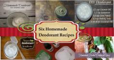 
                    
                        Six Homemade Deodorant Recipes
                    
                