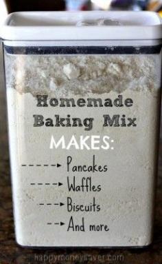 
                    
                        The Homestead Survival | Homemade Bisquick Baking Mix Recipe | Food Storage - Mixes - thehomesteadsurvi...
                    
                
