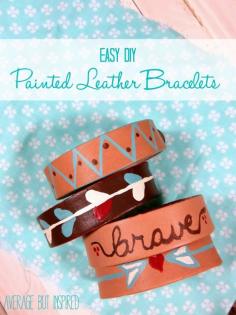 
                    
                        Use Americana Multi-Surface Paint to customize leather cuff bracelets any way you want!  #decoartprojects  #multisurface
                    
                