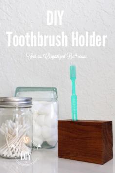 
                    
                        DIY Toothbrush Holder- A practical, simple solution for bathroom organization
                    
                
