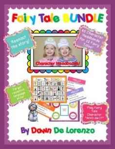 
                    
                        This is a combined bundle of two of my popular fairy tale products: Fairy Tale Headbands and Fairy Tale BINGO!    DOWNLOAD the Three Billy Goats Gruff Headbands for FREE in the PREVIEW :)  This is a HUGE resource for your fairy tale unit! Children will love reenacting their favorite fairy tales while wearing their character headband.
                    
                