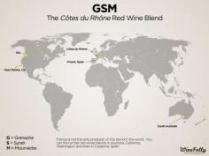 
                    
                        [Map] “GSM, The Côte du Rhône Red Wine Blend” Dec-2013 by Winefolly – (G=Grenache, S=Syrah; M=Mourvèdre)
                    
                