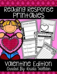 
                    
                        FREEBIE! These are quick, helpful printables to use with your favorite Valentine's Day literature! Great for read alouds, read to self, homework responses and more! This set also includes a "Will you 'BEE' my Valentine?" writing page that students can use for letters or valentines.
                    
                