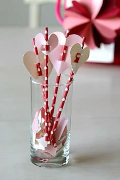 
                    
                        Create Valentines Day Straw topper with heart, also great for pencils (parties, teachers, and classrooms!)
                    
                