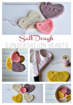 
                    
                        Salt Dough Conversation Hearts
                    
                