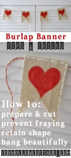 
                    
                        burlap banner home decor craft tips and trick - foxhollowcottage
                    
                