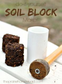 
                    
                        DIY soil block maker-- a homemade version of the popular soil blockers that many people are using to start their seeds.
                    
                