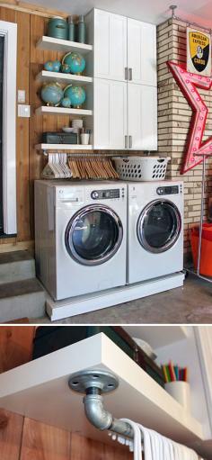 
                    
                        10 Awesome Ideas for Tiny Laundry Spaces • Lots of Ideas and Tutorials! Including, from 'I heart organizing', lots of really good ideas.
                    
                
