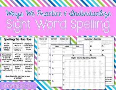 
                    
                        Sight Word Spelling Practice - freebies included
                    
                