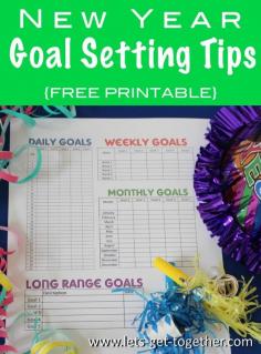
                    
                        Goal Setting Tips & awesome #freeprintable - daily, weekly, monthly & long range goals  #goalsetting
                    
                