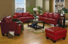 
                    
                        Red Finish Samuel Collection Set by Coaster Furniture - 11 Main
                    
                