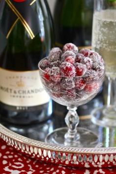 
                    
                        Sparkling Sugared Cranberries to compliment your champagne
                    
                