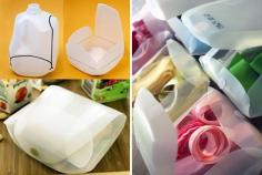
                    
                        Milk jug containers for organizing supplies | 40 Brilliant DIY Organization Hacks
                    
                