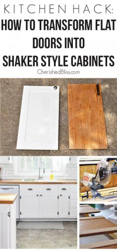 
                    
                        Kitchen Hack: DIY Shaker Style Cabinets.--Great directions.  Thanks!
                    
                