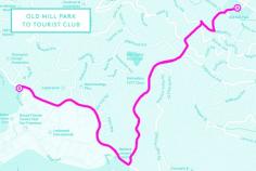 
                    
                        Hike 2: Old Mill Park to Tourist Club — 1.6 miles, 3.2 miles round-trip  Start: 17 Cascade Way (at Cascade Drive); No phone. Brunch  San Francisco Tourist Club is open to the general public just three times a year (third Sundays of May, July, and September).
                    
                