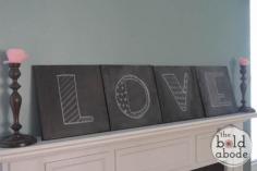 
                    
                        Make Valentine's Special this year with some easy to make Chalkboard LOVE Canvases!
                    
                
