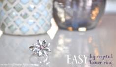 
                    
                        Easy DIY Crystal Flower Ring #DIY #crystal #flower #ring #easy #craft #make www.letsglitteran...
                    
                