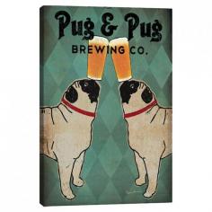 
                    
                        Pug & Pug Brewing Co. Canvas Print - Set the Bar on Joss & Main
                    
                