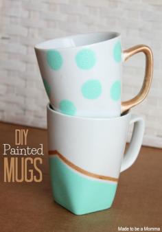 
                    
                        Diy Painted Mugs find the tutorial at madetobeamomma.com
                    
                