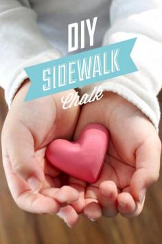 
                    
                        DIY Homemade Sidewalk Chalk: A super simple tutorial for making your own sidewalk chalk!
                    
                