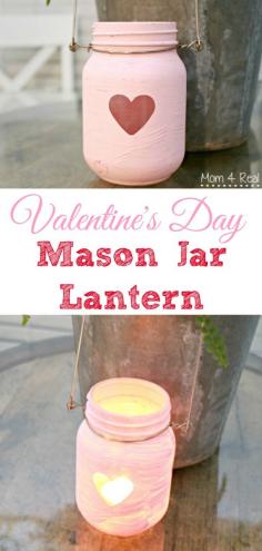 
                    
                        Valentine's Day Painted Mason Jar Lanterns
                    
                