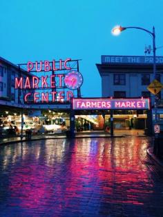
                    
                        Pike Place Market in Seattle, Washington State
                    
                