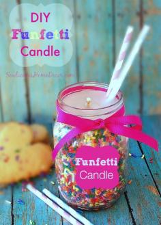 
                    
                        DIY Fenfetti Candle Tutorial. sewlicioushomedec...
                    
                