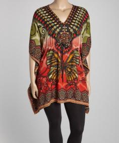 
                    
                        Look at this Red Butterfly Caftan - Plus on #zulily today!
                    
                