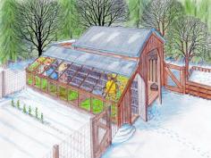 
                    
                        A sustainable, solar-heat generating chicken coop! How cool!
                    
                
