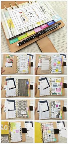 
                    
                        16 Well Ordered DIY Planner and Journal Tutorials | GleamItUp
                    
                