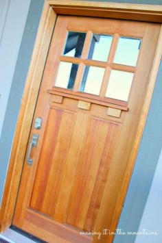 
                    
                        Front Door Makeover with Danish Oil :: making it in the mountains
                    
                