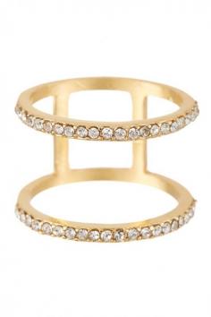 
                    
                        14th & Union | Dual Row Crystal Ring | Nordstrom Rack
                    
                